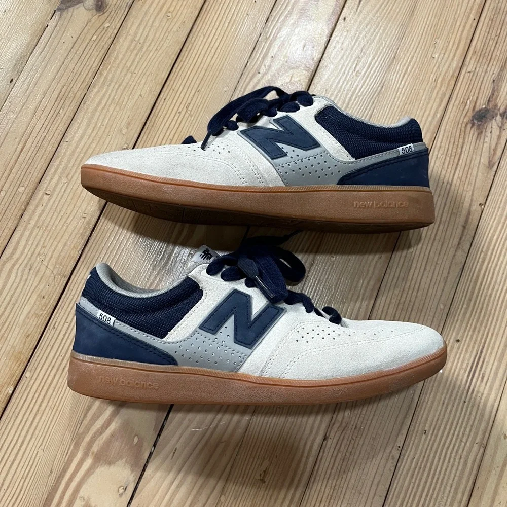 New Balance Numeric 508 Mens 8 Cream Navy Brandon Westgate Skate Shoes NM508BWT